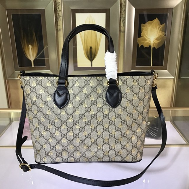 Gucci女包 473887 古馳小號手提購物袋 Gucci肩背包  gqy1202